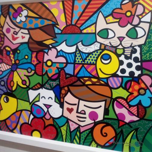 Quadro dell'artista Neo Pop Cubista Romero Britto